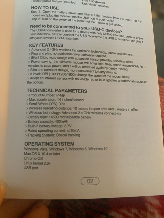 New wireless rechargeable computer mouse - Picture 7 of 7